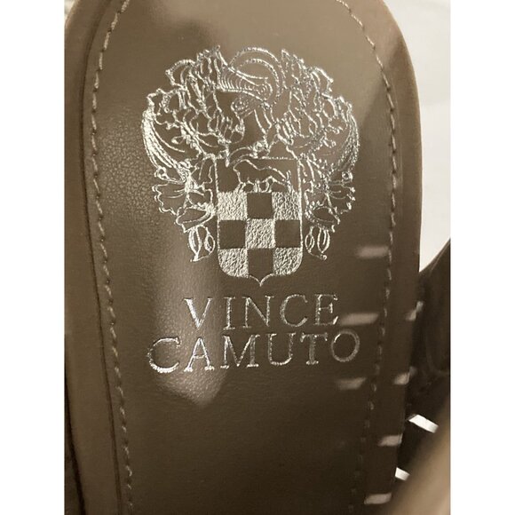 Vince Camuto  Women's Size 8.5M Taupe Peep Toe high Heel Sandals  shoes - Picture 8 of 8